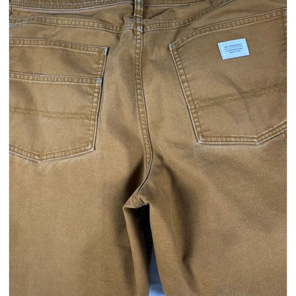 REI Co-op Trailsmith Double Knee Pants 34x32 Brown Canvas Utility Workwear - Picture 9 of 15